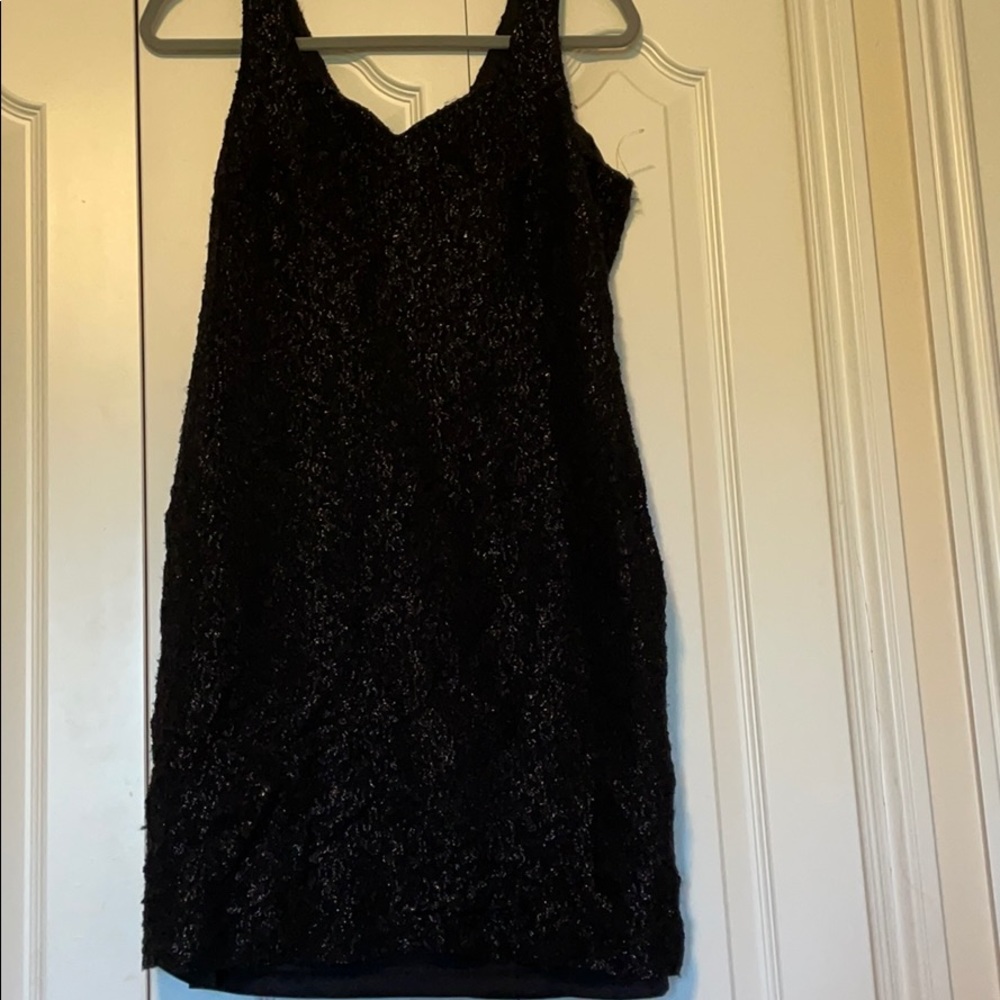 Black shimmer dress size 10